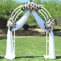 Strong 3-Pole Wedding Arch Stand Metal Flower Rack Door Frame Background Garden