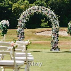 Strong 3-Pole Wedding Arch Stand Metal Flower Rack Door Frame Background Garden