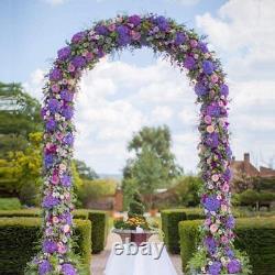 Strong 3-Pole Wedding Arch Stand Metal Flower Rack Door Frame Background Garden