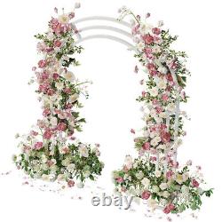 Strong 3-Pole Wedding Arch Stand Metal Flower Rack Door Frame Background Garden