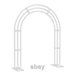 Strong 3-Pole Wedding Arch Stand Metal Flower Rack Door Frame Background Garden