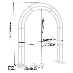 Strong 3-Pole Wedding Arch Stand Metal Flower Rack Door Frame Background Garden