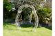 Stunning Metal Ornate Garden Arch Wedding Arch Vintage Look Aged Cream New Top