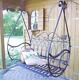 Swing Hanging Bench Porch Gondola Armchair From Metal Avis 1868 Garden