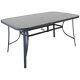 Table & Chairs Set Outdoor Garden Patio Grey Furniture Glass Table Parasol Base