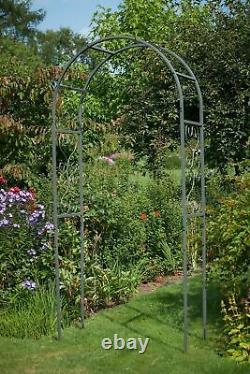 Tom Chambers Pewter Eden Metal Garden Arch Plant Support 2.2m High GA024