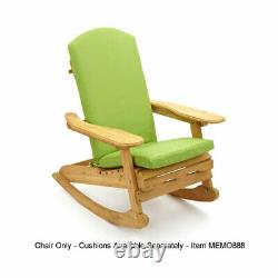 Trueshopping Bowland Adirondack Wooden Rocking Chair for Garden or Patio