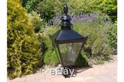 Victorian Lantern Lamp Post Top Garden Lighting 4 Finishes + Cast Iron Post