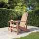 Vidaxl Garden Adirondack Chair Hdpe Brown Lso Uk