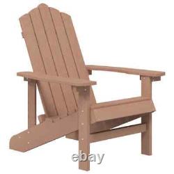 VidaXL Garden Adirondack Chair HDPE Brown LSO UK