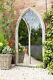 Vintage Decor Distressed Garden Mirror Church Arched Window Stone Effect
