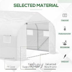 Walk-In Polytunnel Greenhouse Garden Growhouse with Roll Up Door 4.5 x 3 x 2 m