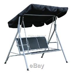 WestWood Garden Metal Swing Hammock 3 Seater Chair Bench Outdoor Shelter SC08
