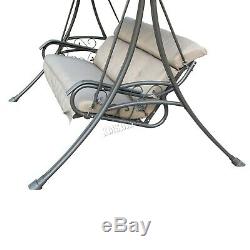 WestWood Garden Metal Swing Hammock 3 Seater Chair Bench Patio Outdoor SC03