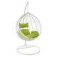 Wido White Hanging Swinging Egg Chair Garden Rattan Furniture Outdoor Seat