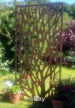 Wonderful Rustic Steel Garden Tree Screen 180cm (6ft) tall ideal screen fence