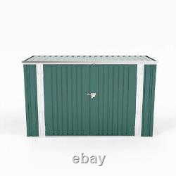 XL Shed Outdoor Bicycle Bike House Tool Storage Galvanized Steel Garden PentRoof