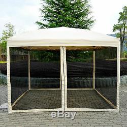 3 X 3m Gazebo Canopy Pop Up Tente D'extérieur Garden Party Ombre De Mariage Avec Netting