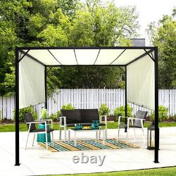 3m Pergola Extérieure En Métal Gazebo Patio Garden Sun Shade Shelter Canopy Réglable