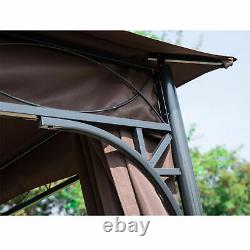 3m X 3m Garden Gazebo Metal Party Tent Patio Pavilion Marquee Canopy Outdoor New