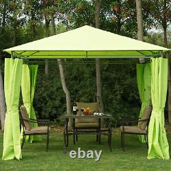 3m X 3m Metal Gazebo Marquee Outdoor Garden Party Tent Canopy Shelter Pavilion