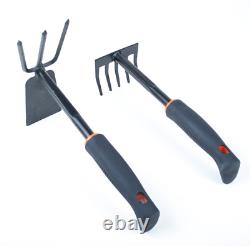 4pcs Garden Tools Set Truelle Rake Shovel Heavy Duty Metal Outdoor Ergonomic