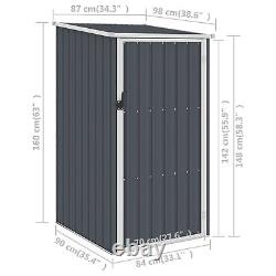 Abri de jardin Festnight, Abri de rangement de jardin, Abri d'outils de jardin en métal, K4S7