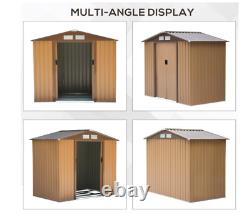 Abri de jardin métallique verrouillable Outsunny Outdoor 7 x 4ft