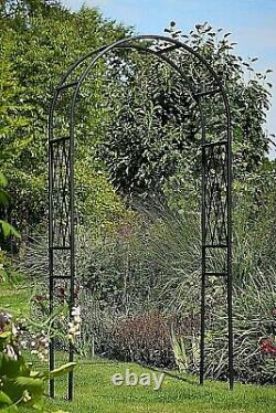 Arche de jardin en métal Aurora pour plant grimpant support à roses Tom Chambers - Fait à la main