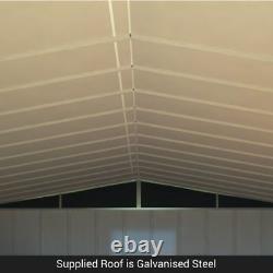 Billyoh Partenaire Metal Garden Shed Apex Toit Heavy Duty Galvanisé Steel Storage
