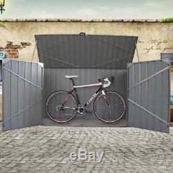 Boîte De Bicyclette De Maison D'unité De Hangar De Stockage D'outil De Vélo De Jardin En Acier En Métal Galvanisé