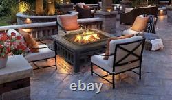 Carré Fire Pit Bbq Grill Barbecue Fire Pit Patio Heater Brazier Stove