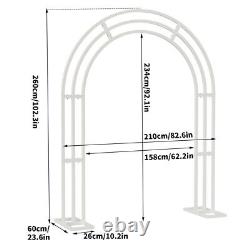 Cérémonie de mariage Cadre d'arche de jardin en métal pour stand de pergola extérieur