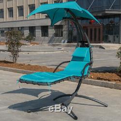 Chaise Longue Suspendue Hamac Chaise Lounge Balançoire Extérieure À Baldaquin Jardin Jardin Uk