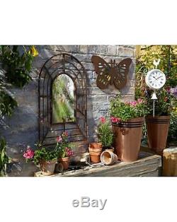 Classique Antique Garden Pergola Mirror Home Outdoor Decor Rustic Frame Metal Nouveau
