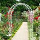 Élégant Arc De Mariage En Métal à Double Rails Parallèles Treillis De Jardin Arc De Mariage