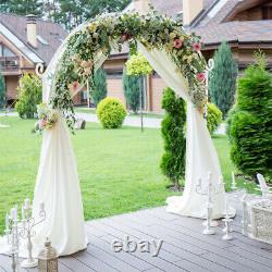 Élégant arc de mariage en métal à double rails parallèles Treillis de jardin arc de mariage