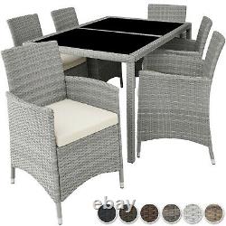 Ensemble Rattan Garden Furniture 6 Chairs Table Dining Room Patio Outdoor Wicker Nouveau
