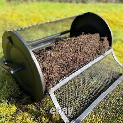 Épandeur de terreau pour pelouse de jardin roulante (capacité de 70 litres)