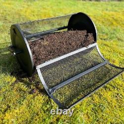 Épandeur de terreau pour pelouse de jardin roulante (capacité de 70 litres)