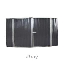 Galvanized Metal Steel Garden Bike Shed Tool Storage Shed Unit House Bicycle Box