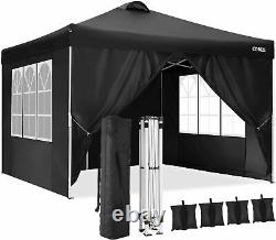 Gazebo 3mx3m Waterproof Garden With Sides Canopy Party Marquee Anti-uv Tente Nouveau
