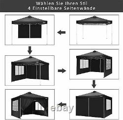 Gazebo 3mx3m Waterproof Garden With Sides Canopy Party Marquee Anti-uv Tente Nouveau