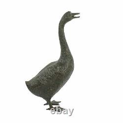 Goose 66cm Ornement De Jardin En Métal De Bronze