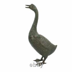Goose 66cm Ornement De Jardin En Métal De Bronze