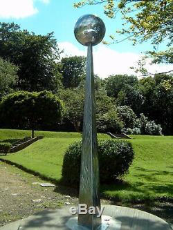 Grand Acier Inoxydable Métal Contemporain Art Moderne Extérieur Jardin Sculpture