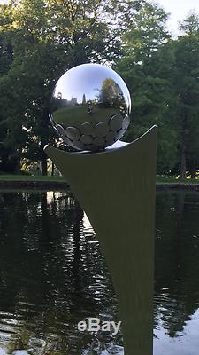 Grand Acier Inoxydable Métal Contemporain Art Moderne Extérieur Jardin Sculpture