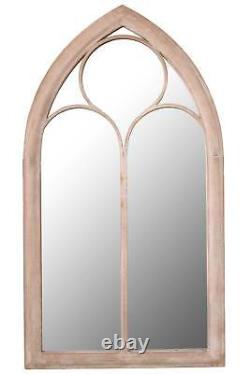 Grand Miroir De Jardin Rustique Extérieur Église Miroir En Métal 3ft8 X 2ft 112cm X 61cm