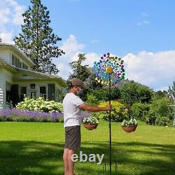 Grands Fidget Spinners en métal pour le jardin et la terrasse en matériaux métalliques renforcés Installation facile