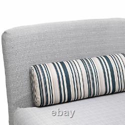 Homcom Futon Sofa Bed Bolster Foldable Lounge Moderne Portable Grey